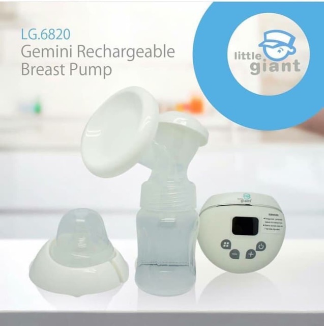 LG 6820 Little Giant Gemini Rechargeable Breast Pump / Pompa ASI Elektrik