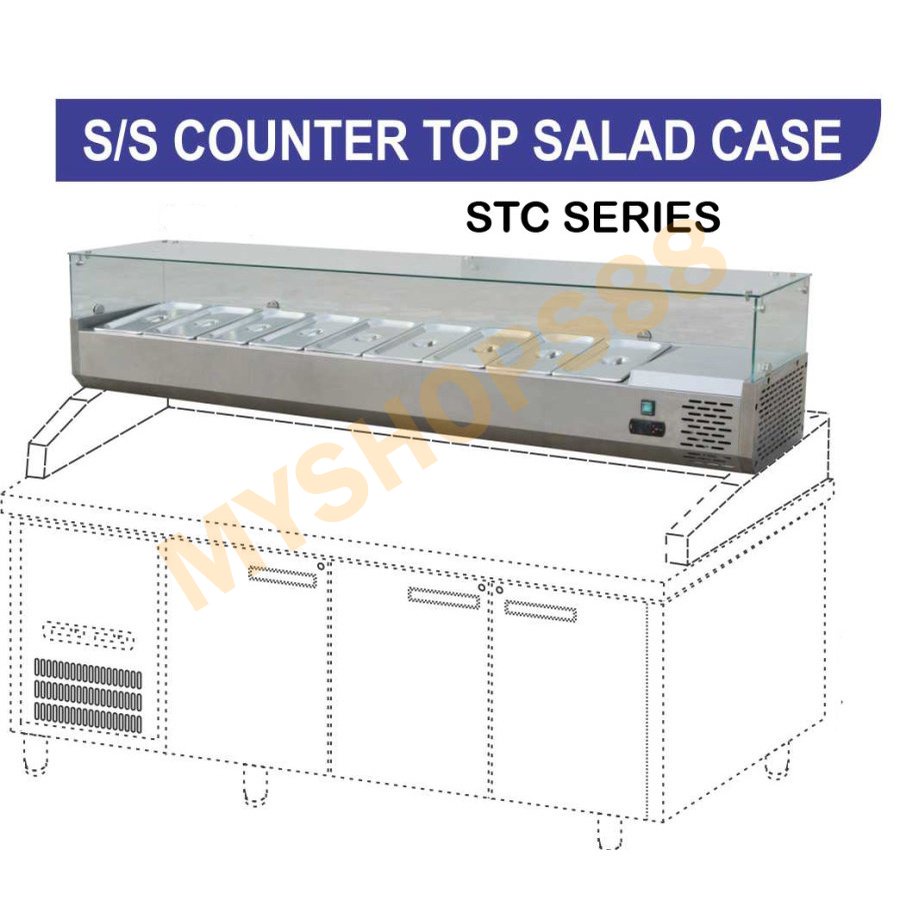 SS COUNTER TOP SALAD CASE GEA STC-188