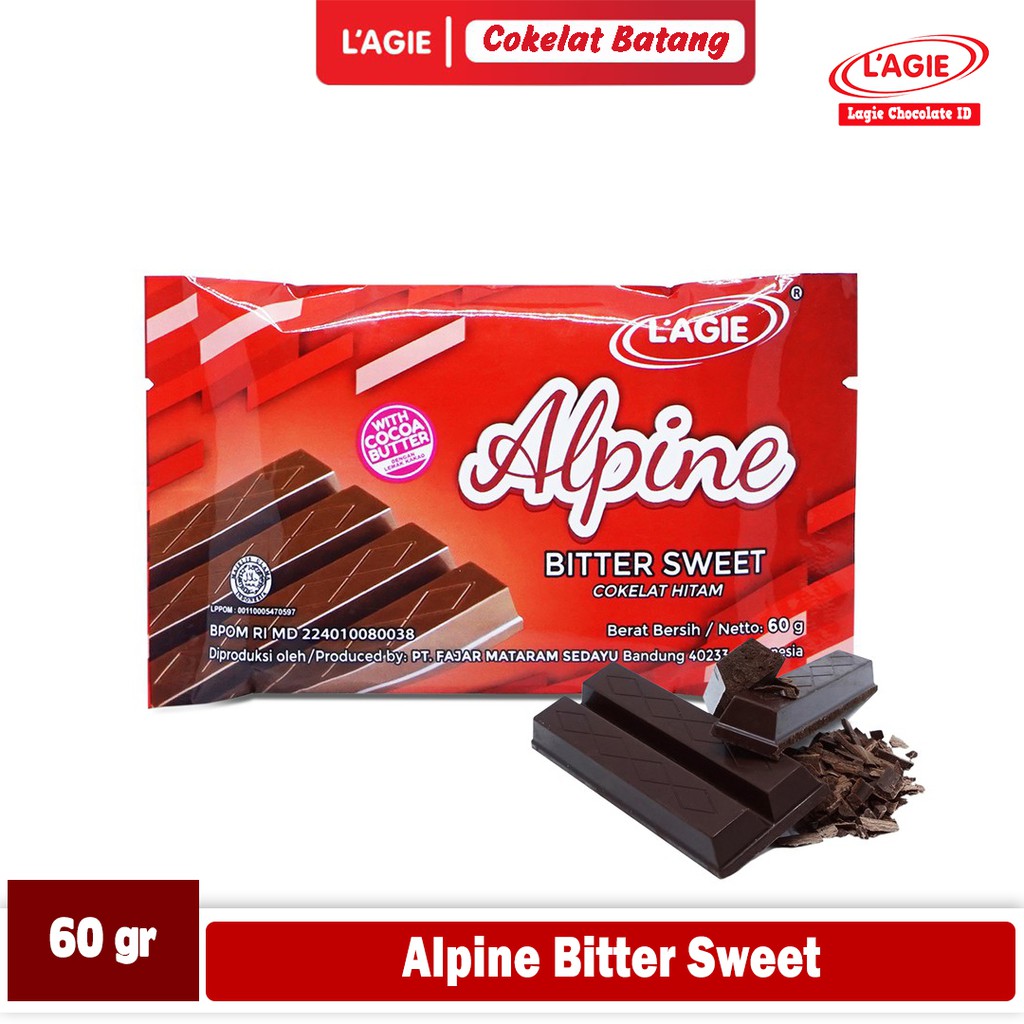 

LAGIE ALPINE BITTER SWEET KEMASAN 60GRAM