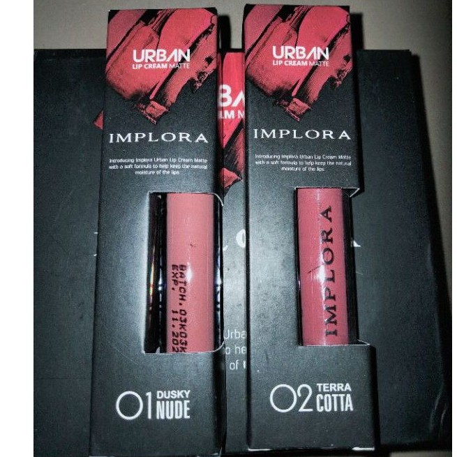 Lip Cream Implora  N0:01 dan 02 Urban Lip Cream Implora