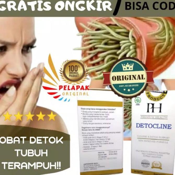 Detocline Original Obat Cacing Parasit Dalam Tubuh & Obat Bau Mulut