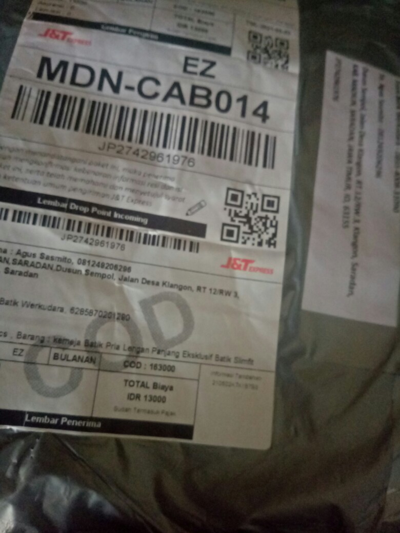 Kemeja Batik Pria Lengan Panjang Eksklusif Batik Slimfit Lapis Furing Batik Casual Original