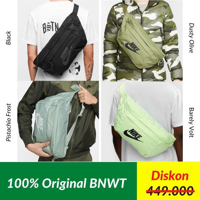 Bagus Waist Bag Nike Sportwear Tech Hip Pack Original Bnwt - Black Limited