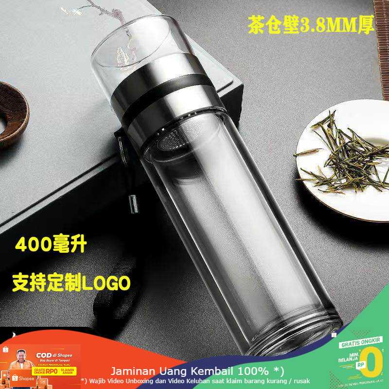 (BISA COD) RVOSTR VOCLEIN Botol Minum Portable Tumbler Tea Separation Cups 400ml - VN301