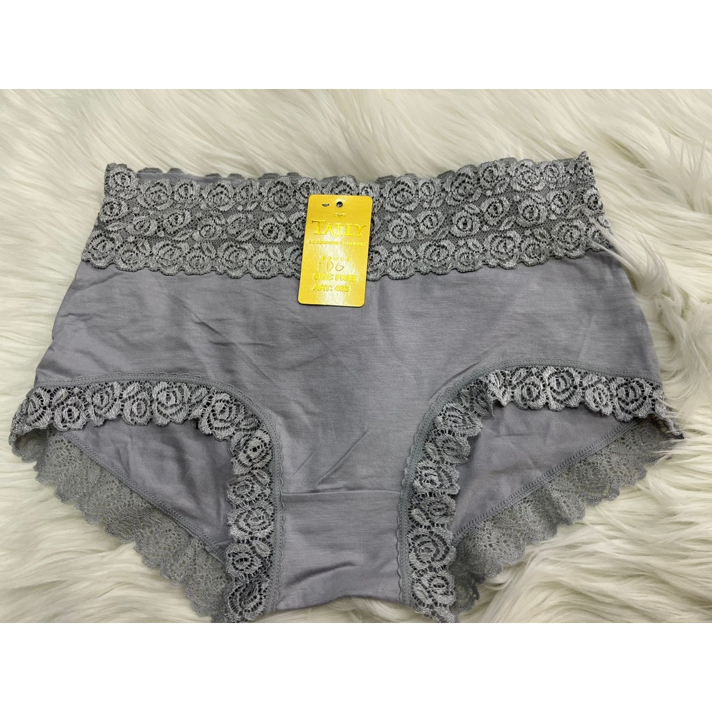 Tally 463 CD Celana Dalam Bahan Bambu Renda fit XL TALLY Cd KATUN Renda 463 Lace Panties Collection TALLY CD CELANA DALAM RENDA 463 I FIT XL | FREE SIZE | BAHAN KATUNTALLY Celana Dalam Wanita Bahan Renda Katun Bambu Fit to L - XL Anti Gatal CD 463 TALLy