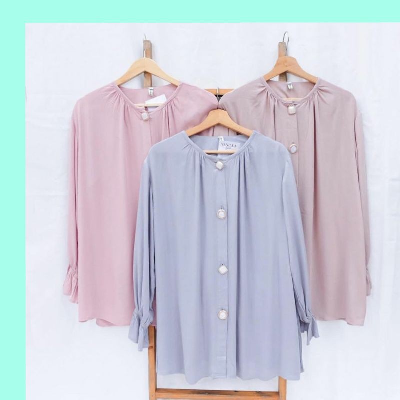 Clara / Basic Pleats / Aphrodite / Lisa blouse by Vanilla.hijab official