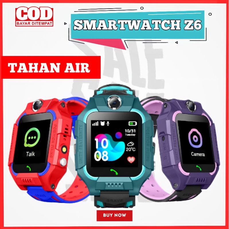 Jam Tangan Imo Anak Anti Air Z5 / Z6 Gps Tracker Sos Termurah Imei Aktif smartwatch z6 IP SOS Camera