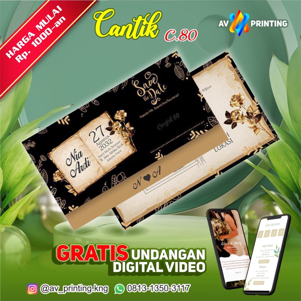 

Cetak Undangan Cantik 80 termurah