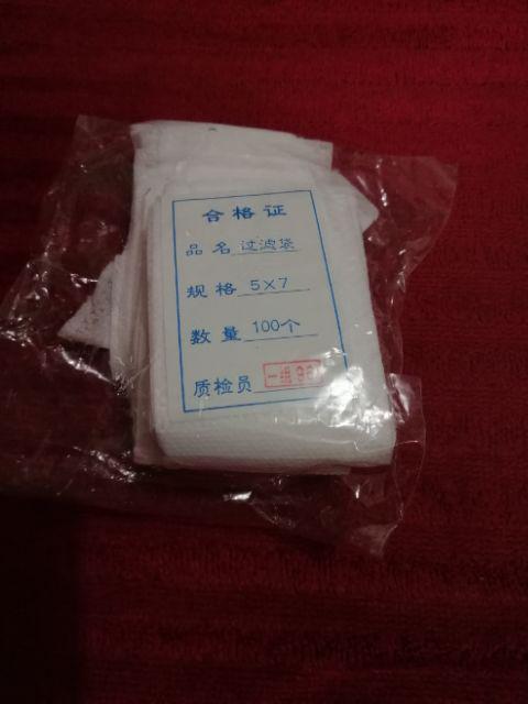 100pcs Kantong Teh Kosong Bahan Non Woven