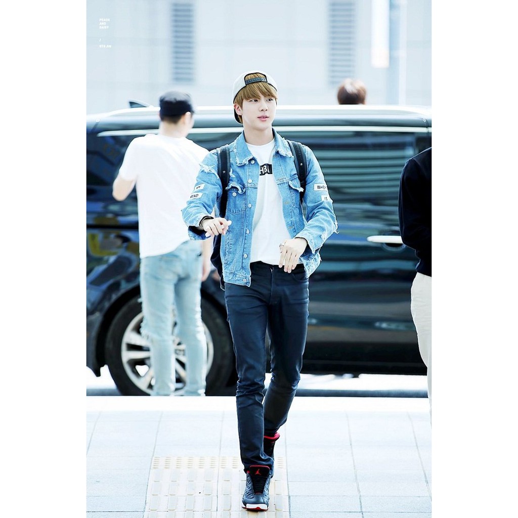 celana jeans jin BTS - celana jeans pria wrangler standard dongker