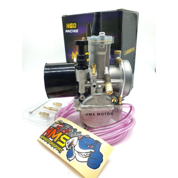 Karburator Karbu Pwk Kotak 24 26 28 30 32 34 NGO Black Hitam Silver Setingan Mudah-6