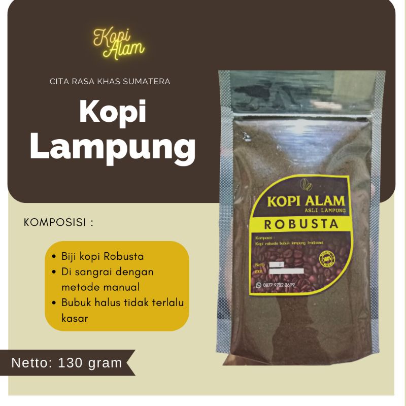 

Kopi ALAM (Asli Lampung) 130gram