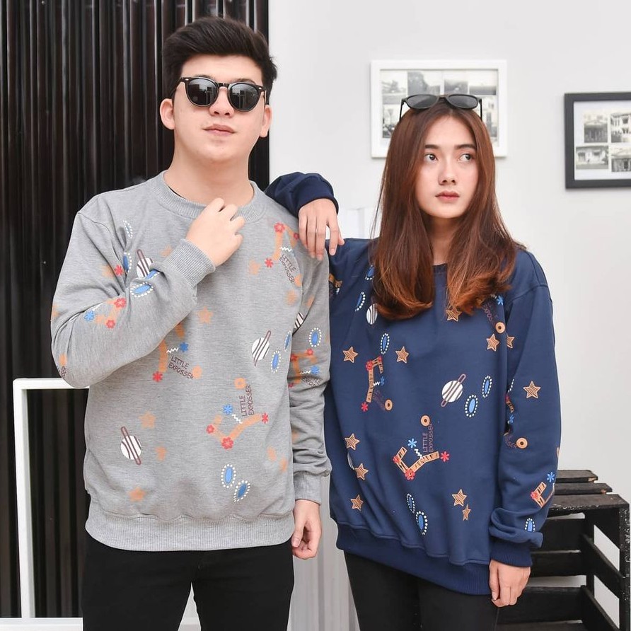 Galaxi Sweater II Pakaian Pria dan wanita II Sweater crawneck #GS