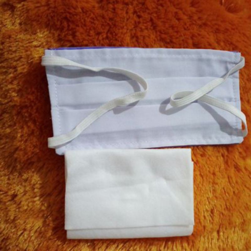 Masker Kain warna ungu