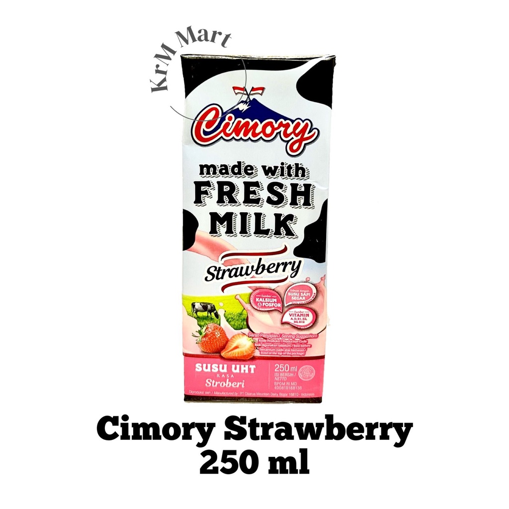 

Cimory Susu UHT Strawberry 250 ml stroberi 250ml fresh milk