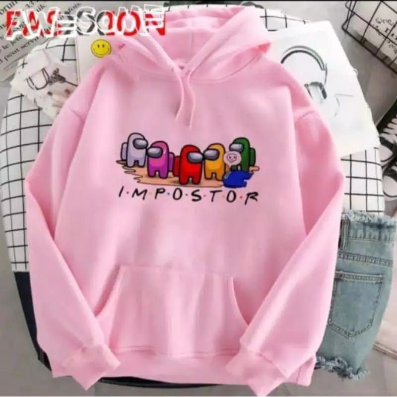 HOODIE WANITA IMPOSTOR TERMURAH/PAKAIAN WANITA TEBAL TERLARIS