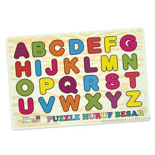 PUZZLE HURUF  ANGKA ABJAD ALFABET  Mainan Edukasi Anak 