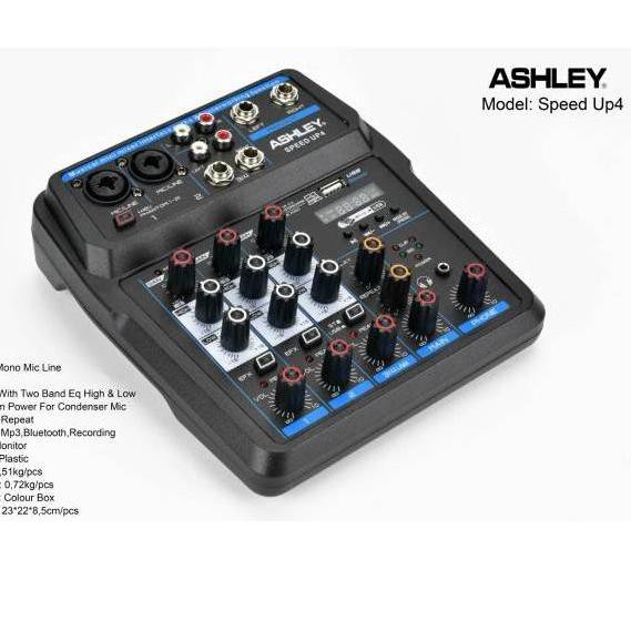 (SALE) mixer mini ashley speed up4  - Speed up6 bluetooth usb ORIGINAL GARANSI RESMI ASHLEY 1 TAHUN