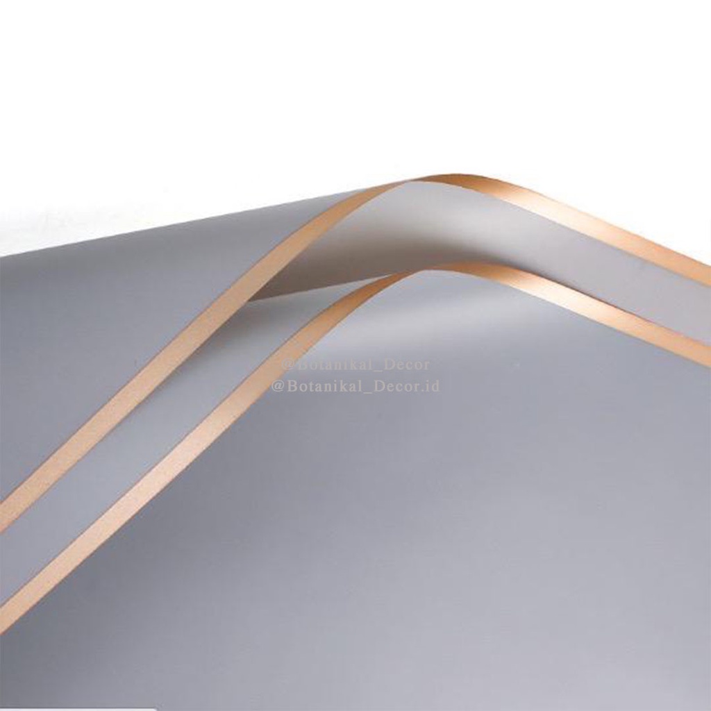 Flower Wrapping Cellophane Paper Kertas Stick Card Holder Stik Bouquet Buket Bunga Buket Bouquet Cake-SILVER