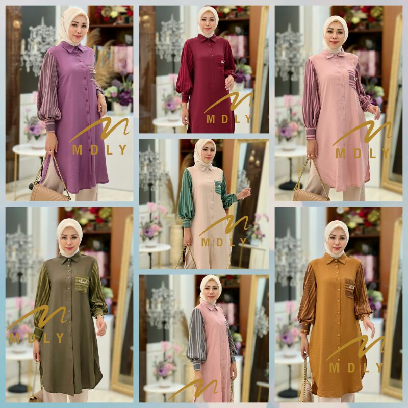 Zahira stripes tunik by MDLY