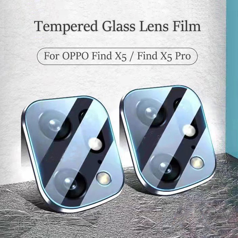 Tempered Glass Pelindung Lensa Kamera Belakang Anti Gores Untuk OPPO Find X5 / Pro