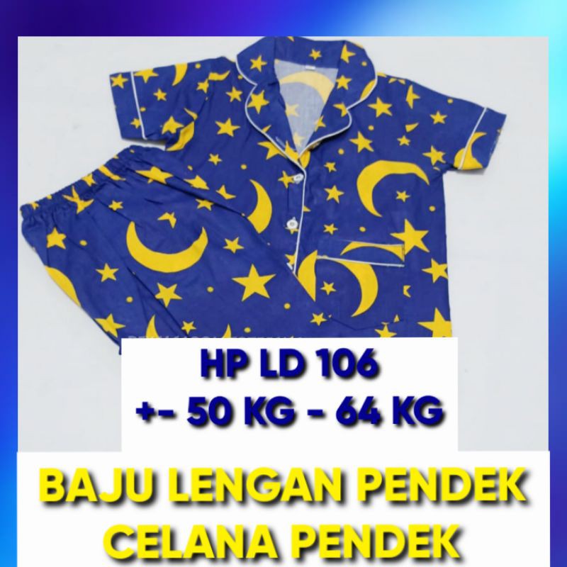 BAJU TIDUR PIAMA couple keluarga bulan bintang / PIYAMA SET / STELAN starmoon