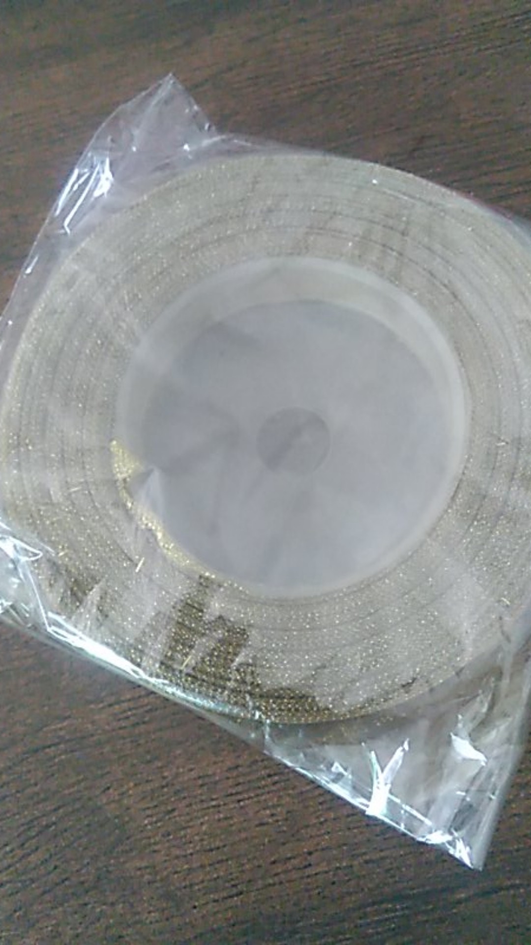 Pita Gliter Gold Lebar 1,25 Cm - 4 Cm