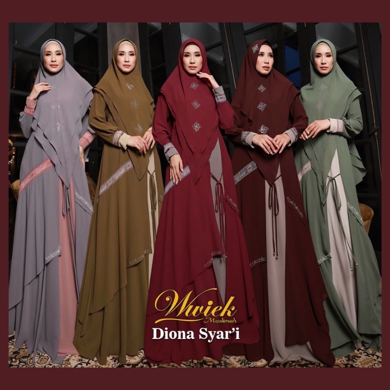 Diona Set Syari Original By Wwiek Muslimah