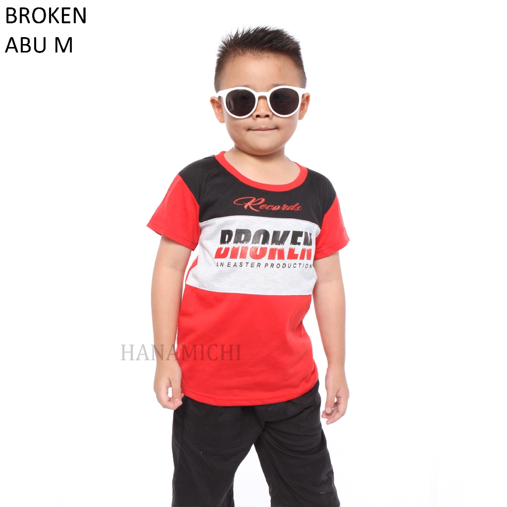 Hanamichi BROKEN Kaos Anak Lengan Pendek