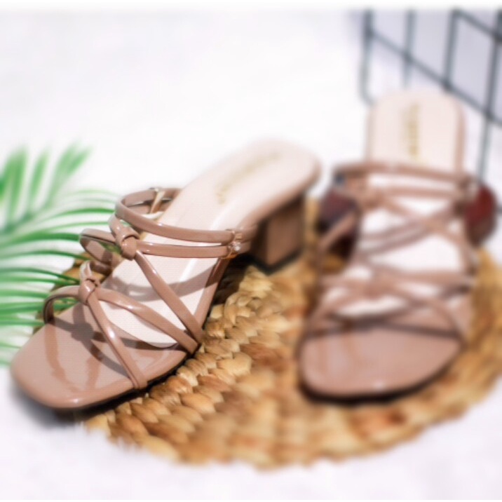 SANDAL WANITA HELS HAK 5 CM TALI  IKAT