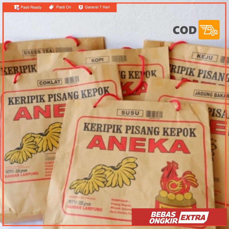 

kripik pisang kepok coklat aneka yenyen 225gr - Asin