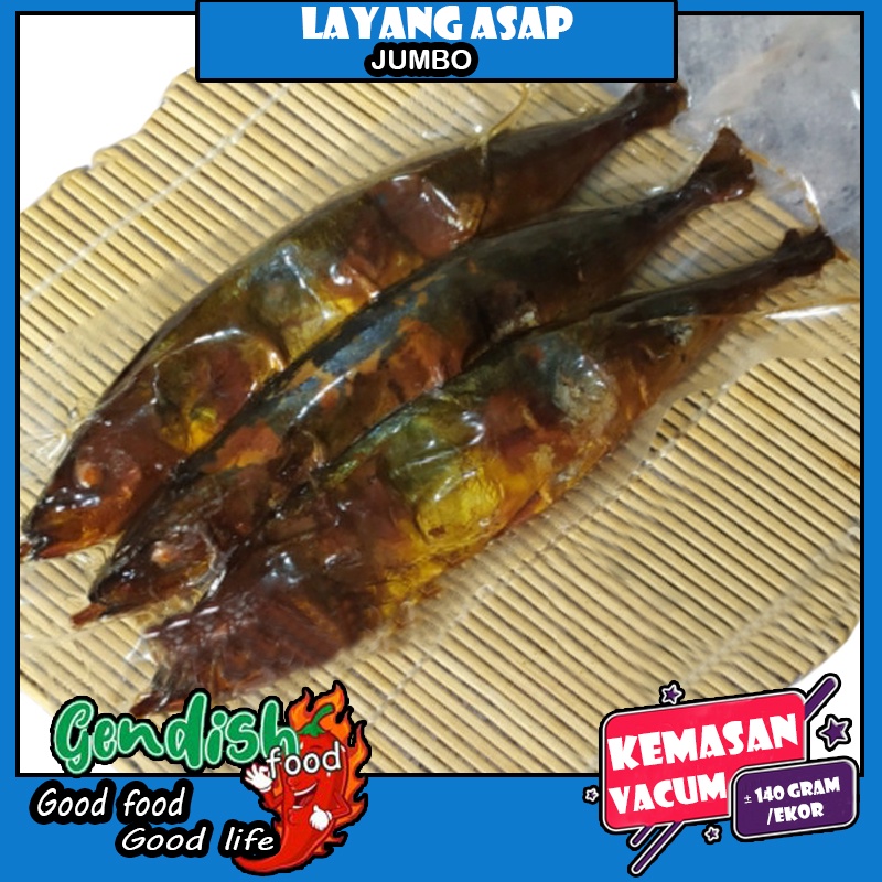 

Ikan asap layang size jumbo / ikan layang asap / ikan mangut