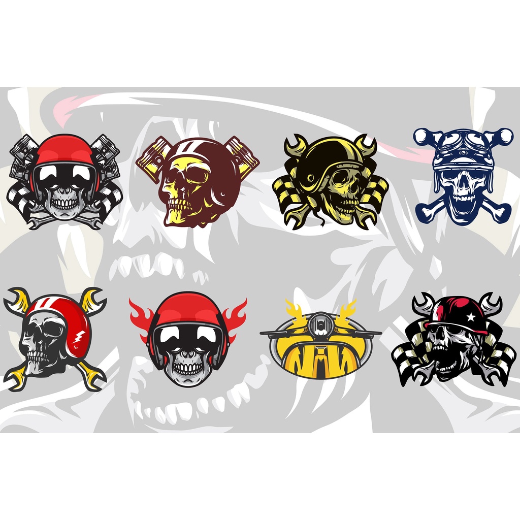48 Mega Bundle Skull Rider - Coreldraw