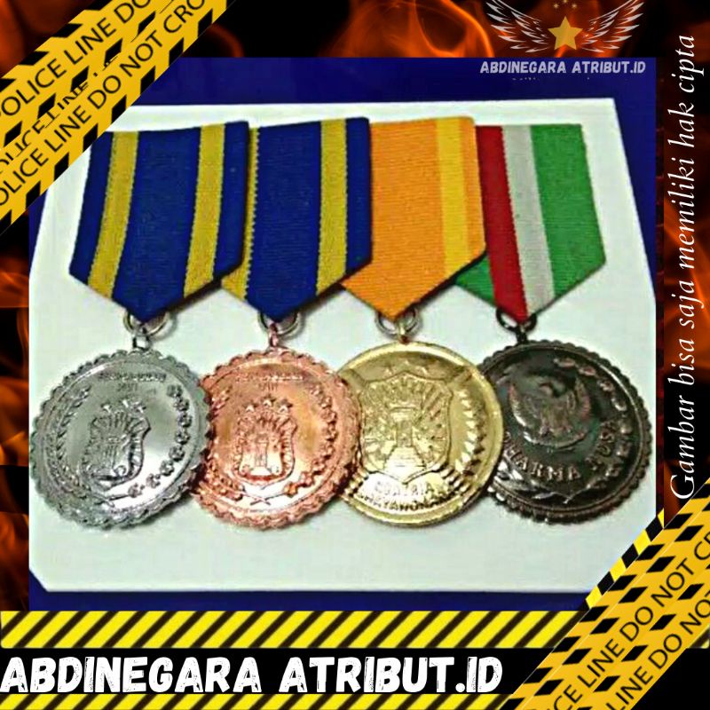 Satya lencana PDU set 8 16 tahun ksatria bhayangkara dharmanusa COD