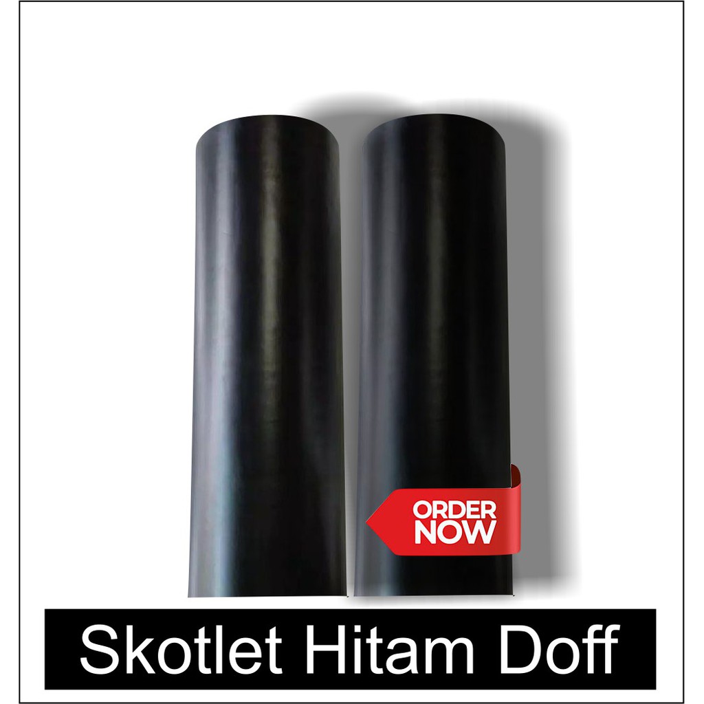 STIKER HITAM DOFF/SKOTLET HITAM DOFF/AKUARIUM/MOTOR/LEMARI