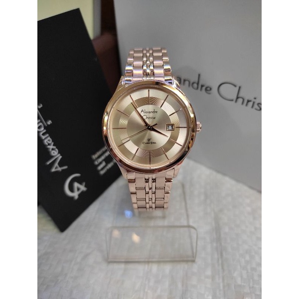 Jam Tangan Wanita ORIGINAL Alexandre Christie Ac 8348 LD All Stainless Steel