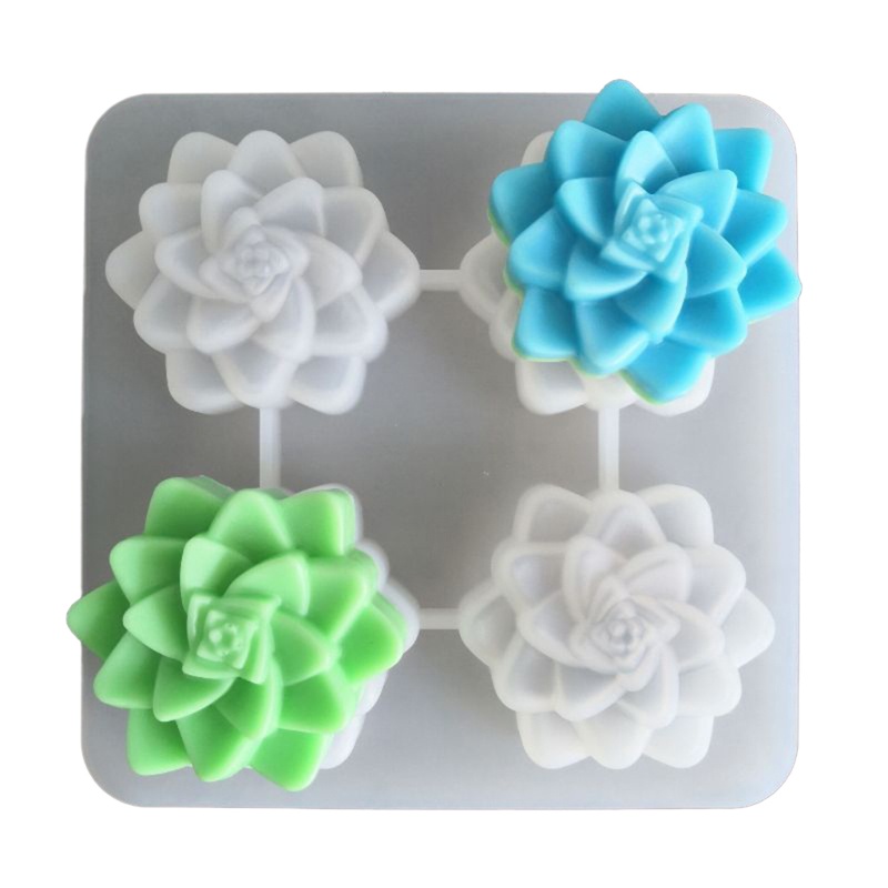 SIY  Succulents Plants Epoxy Resin Mold Handmade Plaster Soap Silicone Mould DIY Crafts Ornaments Jewelry Casting Tool