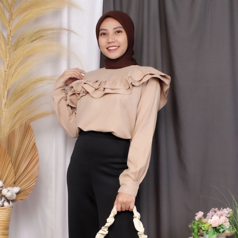 SR FASHION - BLOUSE WANITA / ATASAN WANITA / NARINA BLOUSE / BAJU ATASAN WANITA - R2