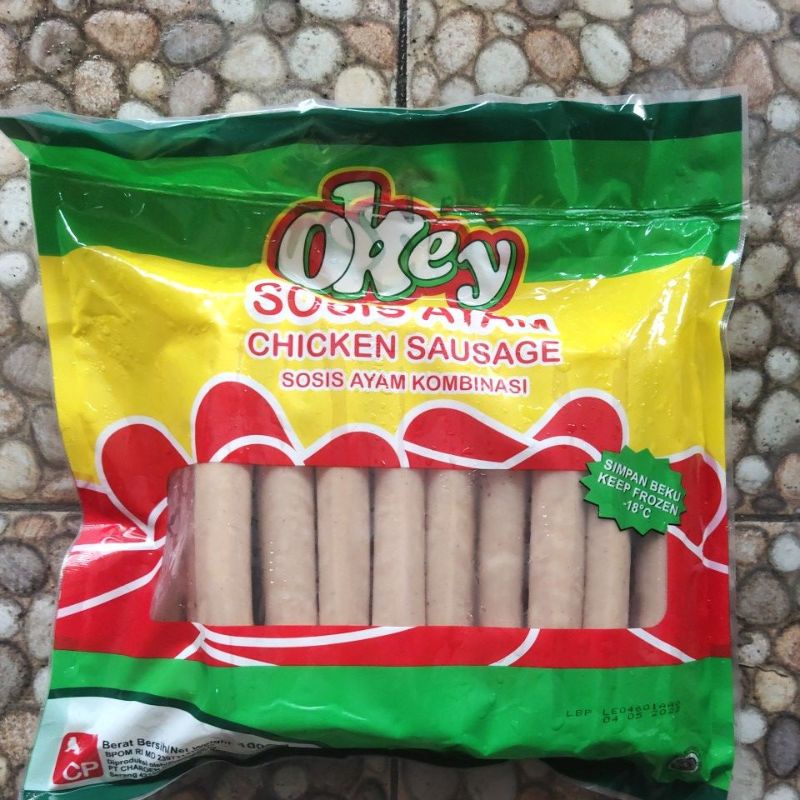 

OKEY CHICKEN SAUSAGE (SOSIS AYAM KOMBINASI) 1KG