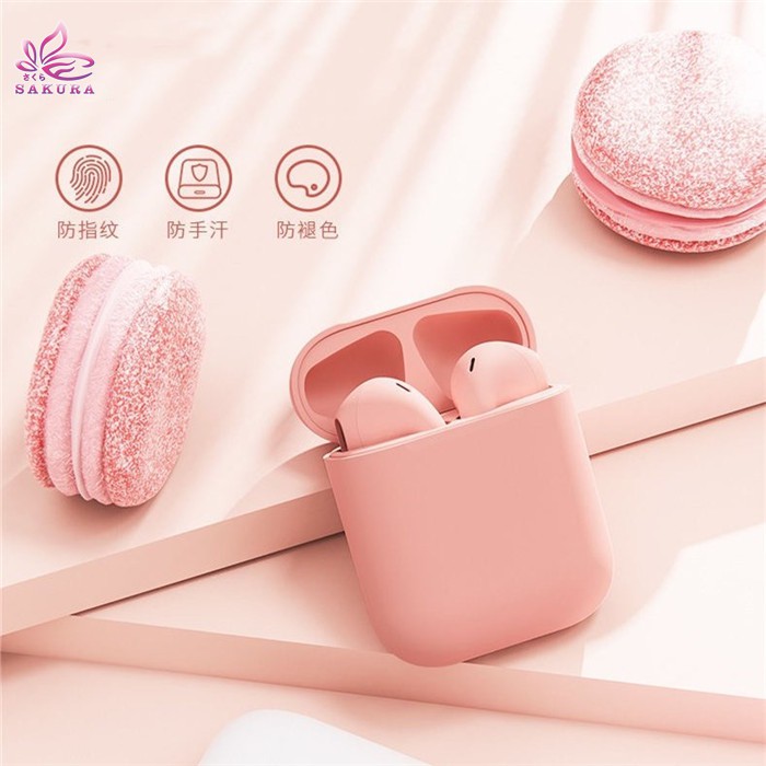 HEADSET / HANDSFREE i12 MACARON / MACARON MATE COLOR HIFI EXTRA BASS