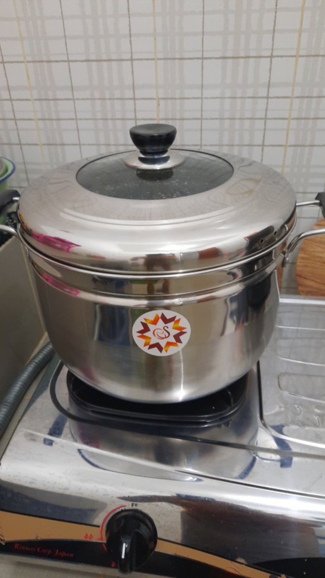 Steamer Dandang High Grade 28 Cm  Japan Style - Steamer Stainless Steell