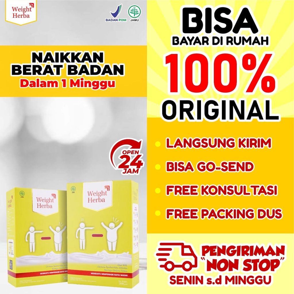 Weight Herba - Susu Penambah Berat Badan &amp; Nafsu Makan 200gr