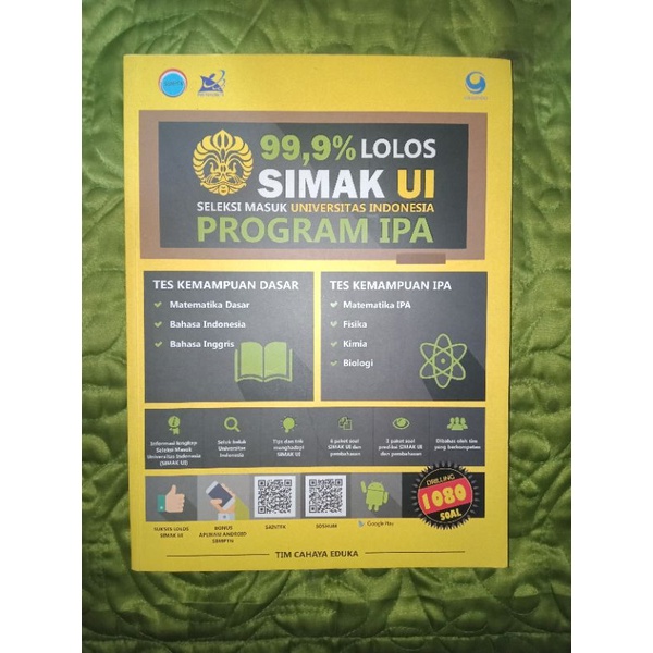 99,9 LOLOS SIMAK UI PROGRAM IPA [Bekas, Preloved]