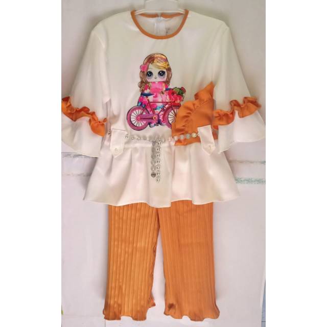 SETELAN BAJU  PLISKET ANAK  LED  MUSIK LOL Shopee Indonesia