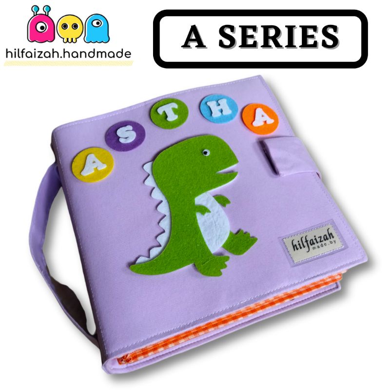 

hilfaizah Busy Book A SERIES - Quiet Book - Buku Kain Flanel - Mainan Edukasi Anak