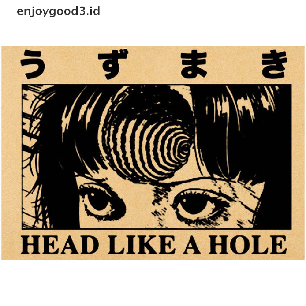 50pcs Poster Desain Kartun Anime Junji Ito Untuk Dekorasi Rumah