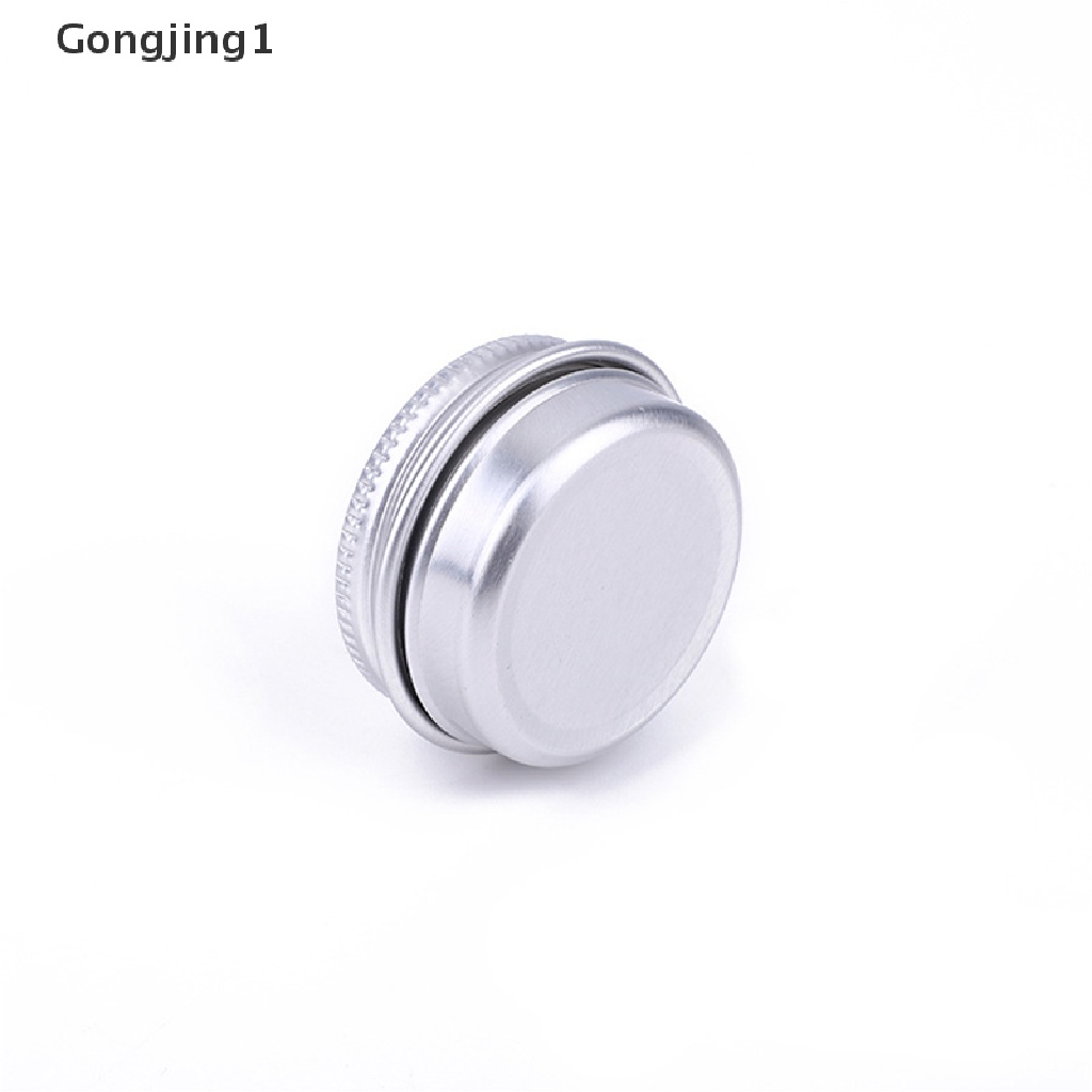 Gongjing1 10pcs / Set Kontainer / Botol Aluminum Ukuran 10ML Untuk Cream / Lip Balm / Lilin / Kosmetik