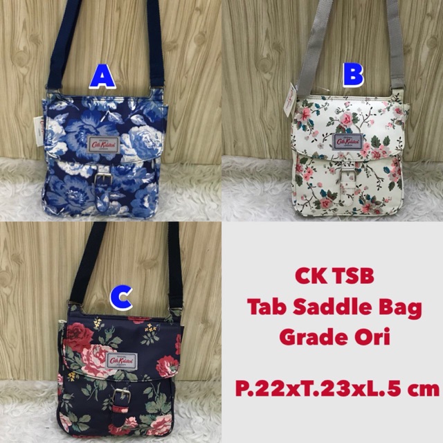cath kidston tab saddle bag