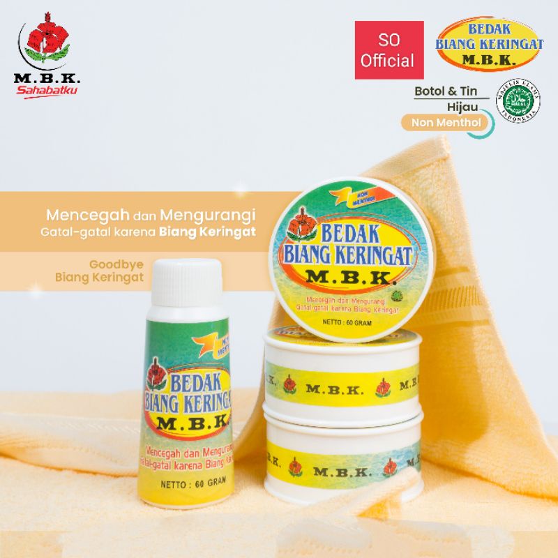 Bedak Biang Keringat -Bedak gatal-gatal-Bedak BK