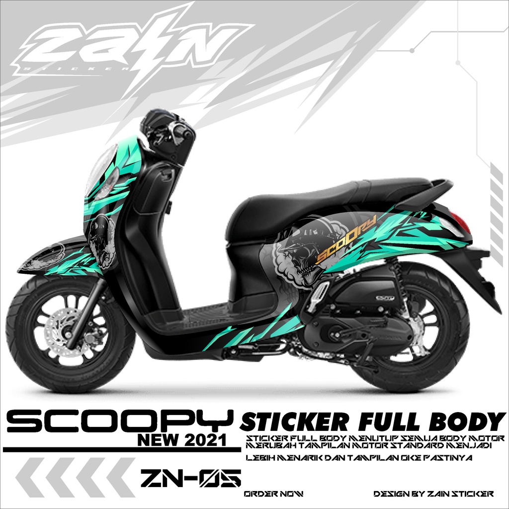 Sticker Decal Full Body Motor ScOopy New Fi 2020-2021 Dekal Setiker Striping Scoopy Fi new Variasi M